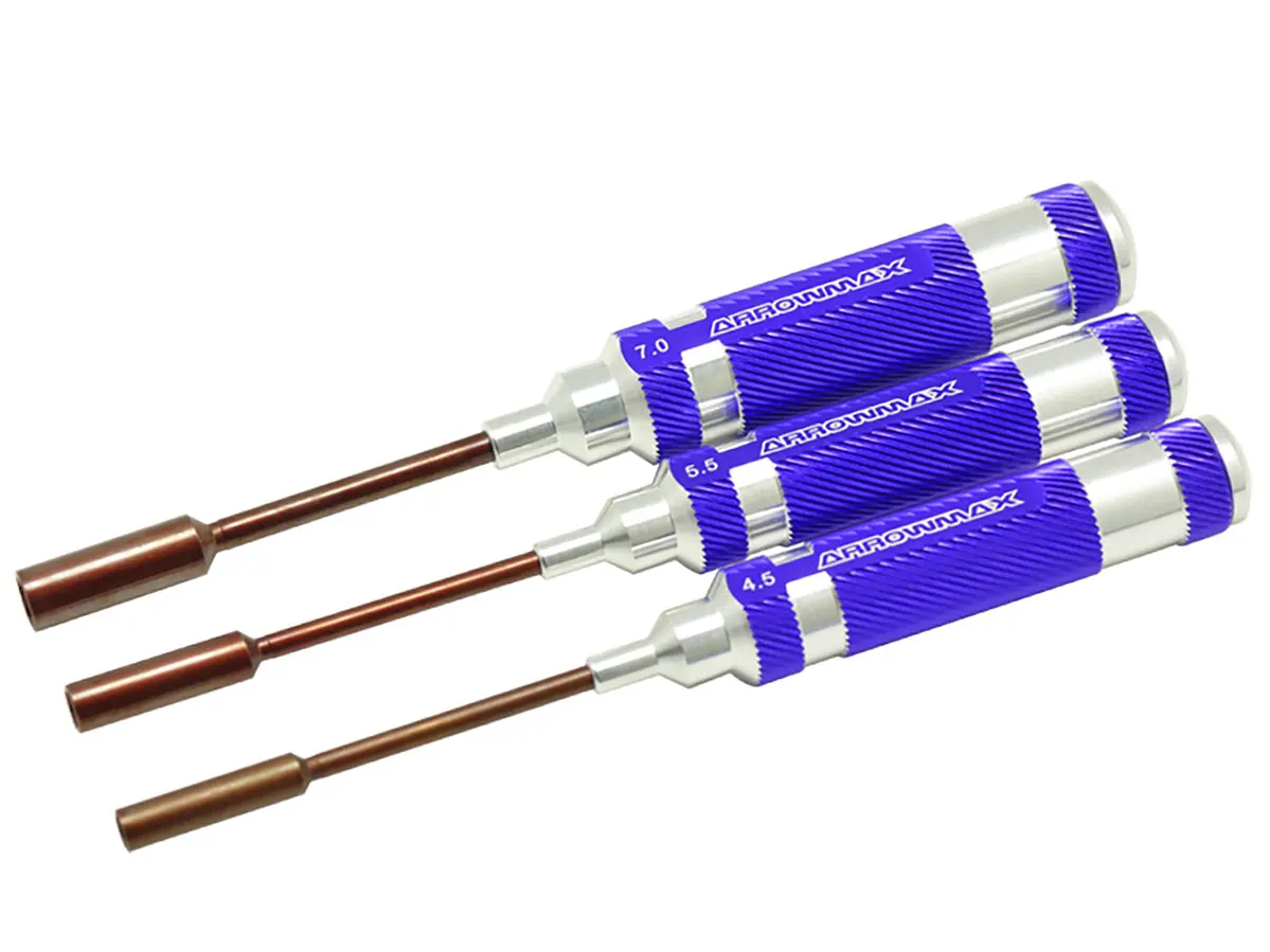 Nut Driver Set 4.5 5.5 & 7.0 X 100mm 3pces