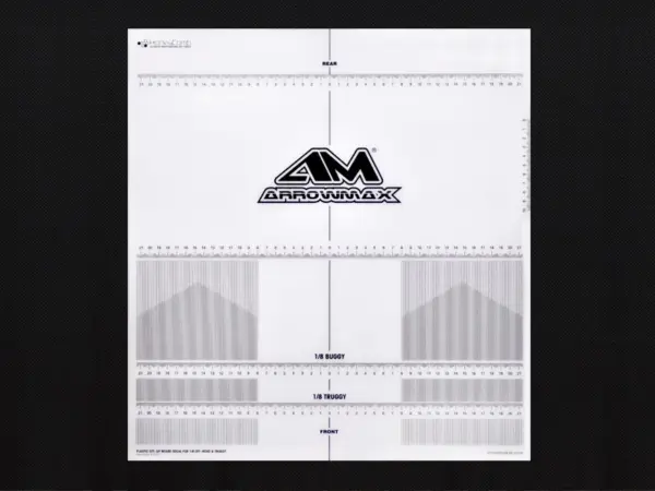 Plastic Setup Board Decal for 1:8 Offroad & Truggy