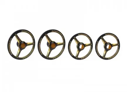 Alu Set-Up Wheel for 1/8 on-Road Cars Black Golden (4)