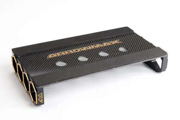 Car Stand Onroad 1/10 Black Golden Carbon