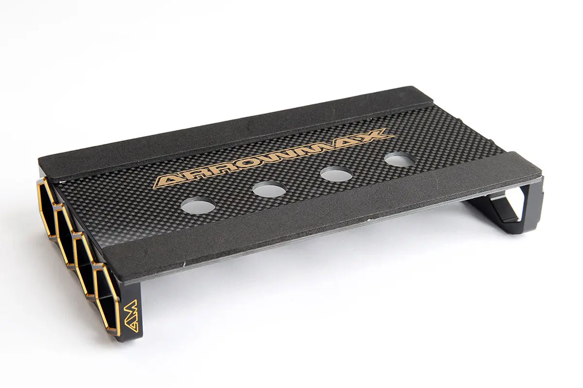 Car Stand Onroad 1/10 Black Golden Carbon