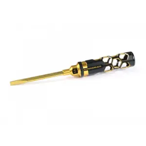 Flat Head Screwdriver 5.8 X 100mm Black Golden