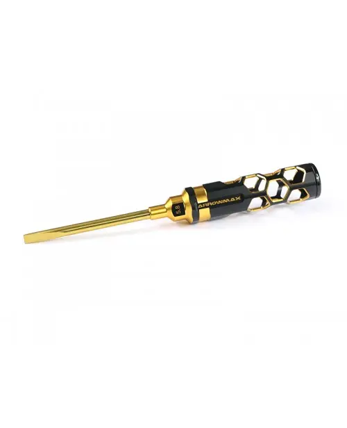 Flat Head Screwdriver 5.8 X 100mm Black Golden