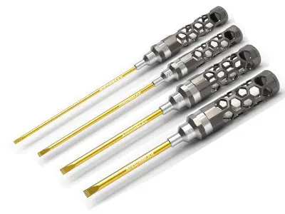 Flat Head Screwdriver Set 3.0-4.0-5.0 -5.8 (4) Honeycomb
