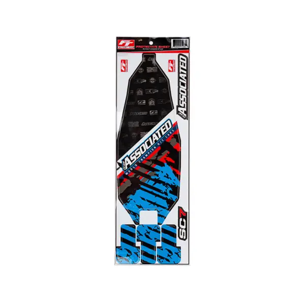 Associated Rc10sc7 Ft Chassis Protector Sheet Printed