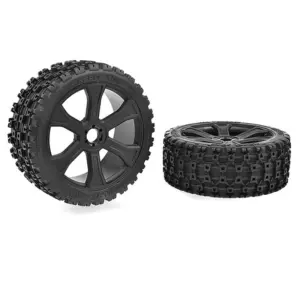 Corally Rebel XMS Asuga XLR Offroad Tyres Lp Glued/Black Rim