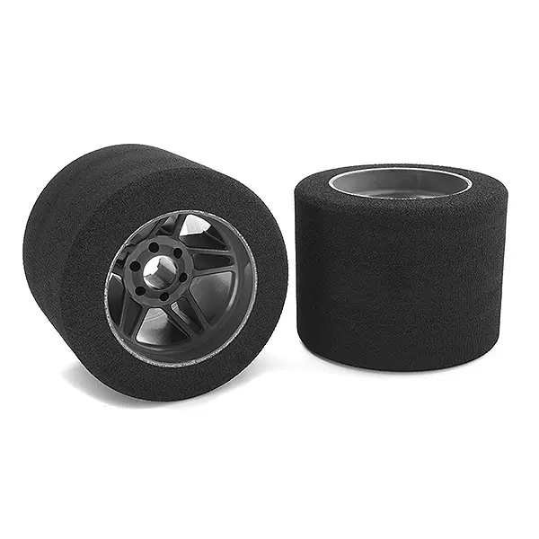 Corally Attack Foam Tyres 1/8 Circuit 35shore Rr Carbon 76mm