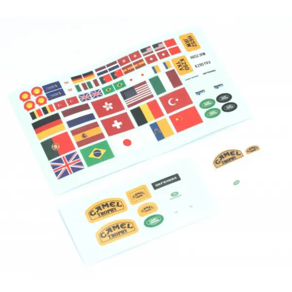FMS Fcx24m 12491 Land Rover Defender D90 Car Body Decal Sheet