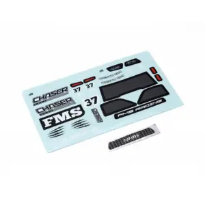 FMS Fms12441rtrbk Decal Sheet Red