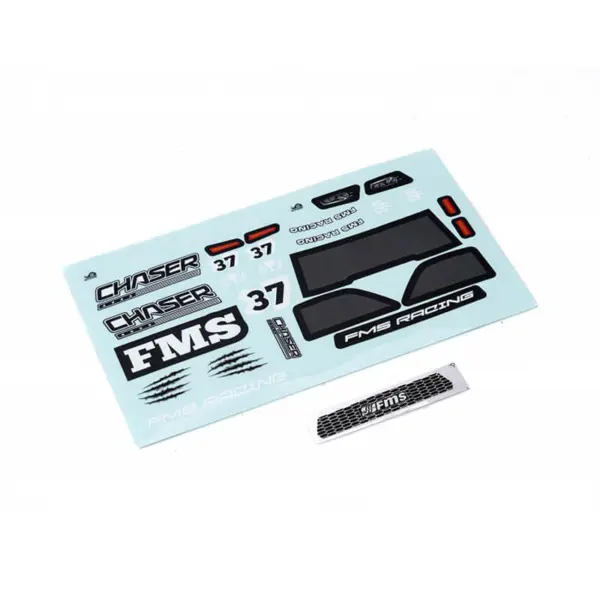 FMS Fms12441rtrbk Decal Sheet Red