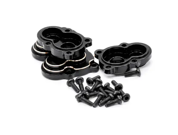 Fastrax Fcx24 Black Brass Axle Housing Covers (4pc)