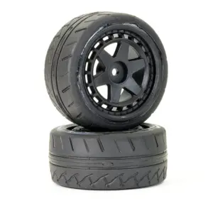 FTX Stinger Rear 32mm Rubber Wheel/Tyres (Pr)