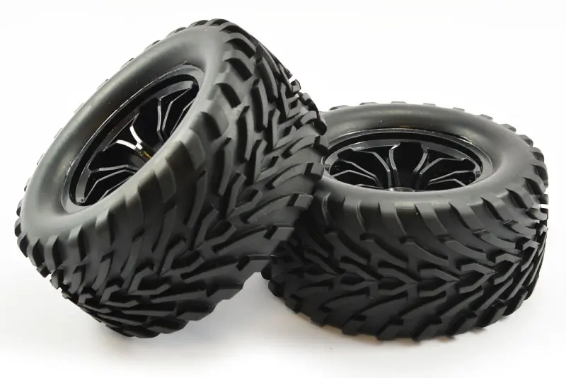 FTX Bugsta Mounted Wheel/Tyre Complete Pair - Black – view 2