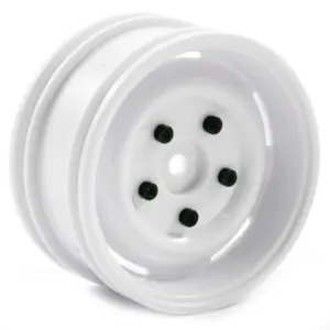 FTX Outback Steel Look Lug Wheel (2) - White
