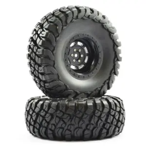FTX Mauler 2.2" All Terrain Tyres Pre-Glued on Black Wheels (2)