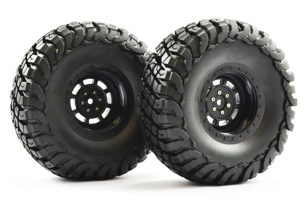 FTX Mauler 2.2" All Terrain Tyres Pre-Glued on Black Wheels (2) – view 2