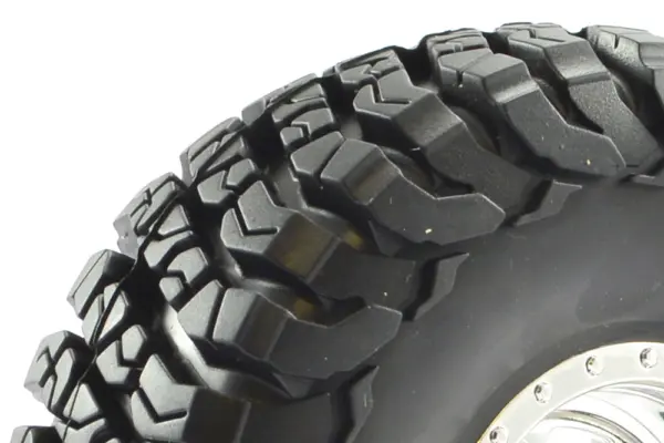 FTX Mauler 2.2" All Terrain Tyres Pre-Glued on Chrome Wheel (2) – view 3