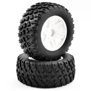 FTX Comet Desert Buggy Front Mounted Tyre & Wheel White