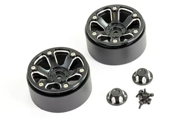 FTX Texan 1/10 Aluminium Beadlock 6-Spoke Wheels (Pr) – view 2