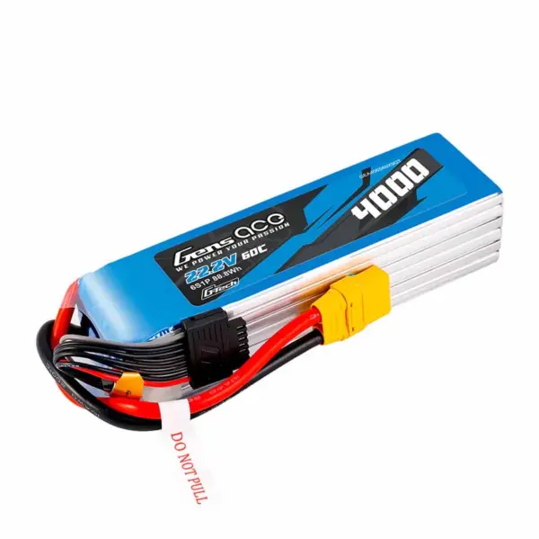 Gensace Soaring Lipo 6s 22.2v-4000-60c (Xt90) 164x46x43mm 690g G-Tech