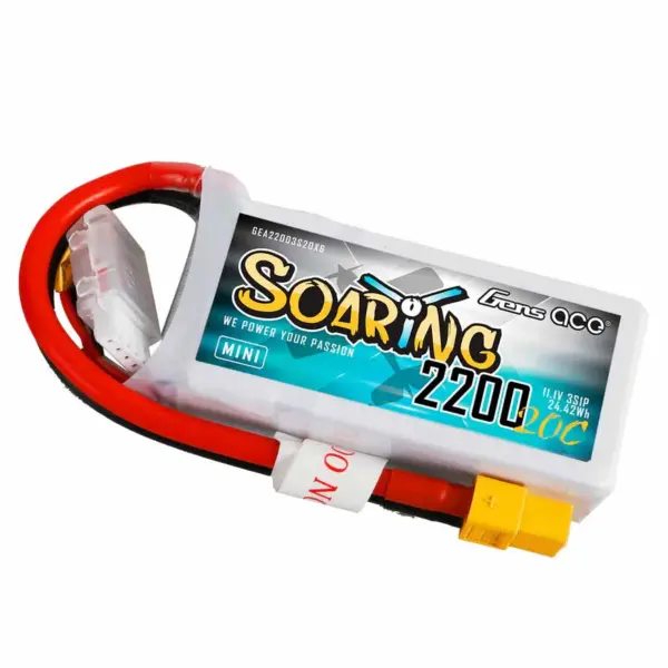 Gensace Soaring Mini Lipo 3s 11.1v-2200-20c 77x34x26mm 144g (Xt60)