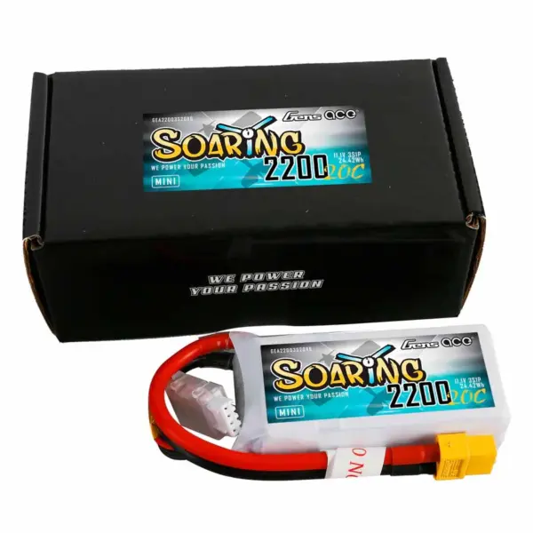 Gensace Soaring Mini Lipo 3s 11.1v-2200-20c 77x34x26mm 144g (Xt60)