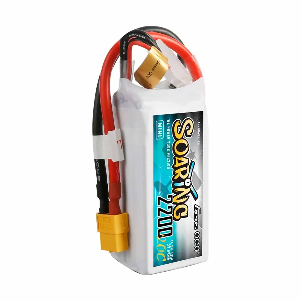 Gensace Soaring Mini Lipo 4s 14.8v-2200-20c 76x33x33mm 180g (Xt60) – view 2