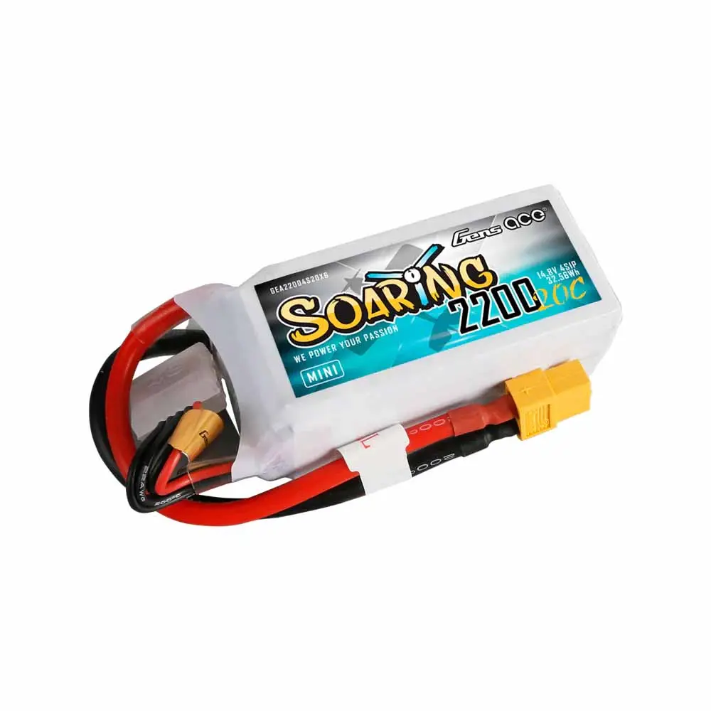 Gensace Soaring Mini Lipo 4s 14.8v-2200-20c 76x33x33mm 180g (Xt60) – view 3