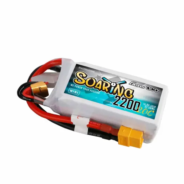 Gensace Soaring Mini Lipo 4s 14.8v-2200-20c 76x33x33mm 180g (Xt60)