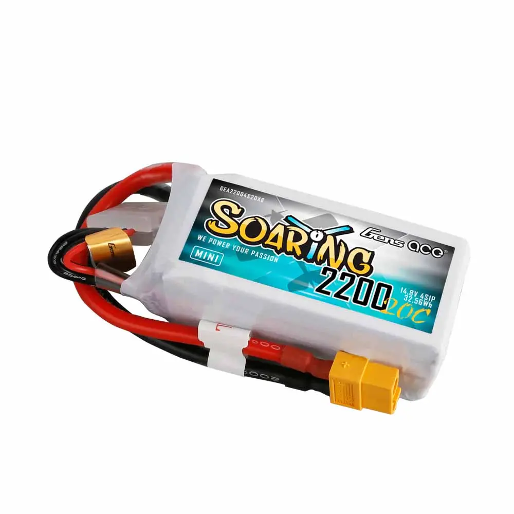 Gensace Soaring Mini Lipo 4s 14.8v-2200-20c 76x33x33mm 180g (Xt60) – view 4