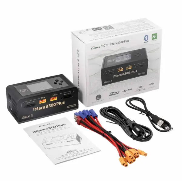 Gensace Charger Imars D300 Plus Dual Channel (Uk) Black