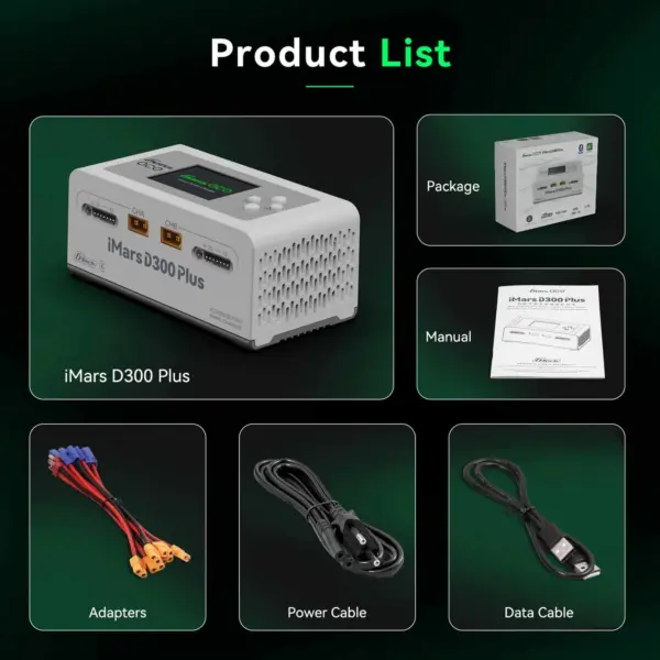 Gensace Charger Imars D300 Plus Dual Channel (Uk) White