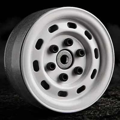 Gmade 1.9 Sr02 Beadlock Wheels (Gloss White) (2)