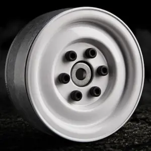 Gmade 1.9 Sr03 Beadlock Wheels (Gloss White) (2)