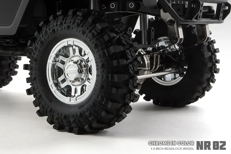 Gmade 1.9 Nr02 Beadlock Wheels (Chrome) (2) – view 3