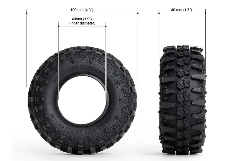 Gmade 1.9 Mt 1903 Off-Road Tyres (2) – view 4