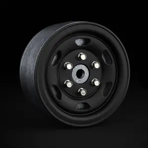 Gmade 1.9 Sr05 Beadlock Wheels (Matt Black) (2)