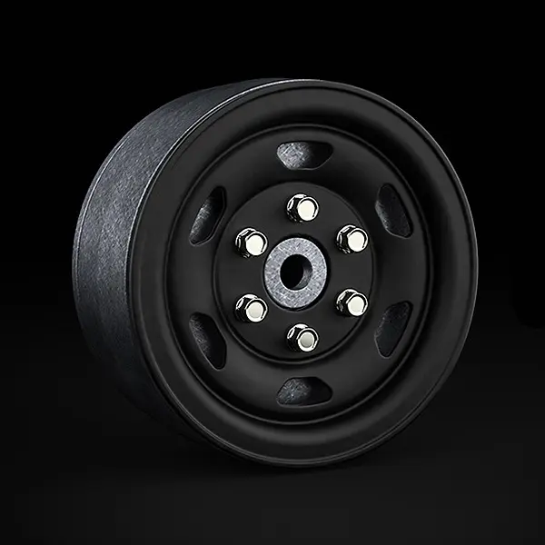 Gmade 1.9 Sr05 Beadlock Wheels (Matt Black) (2)