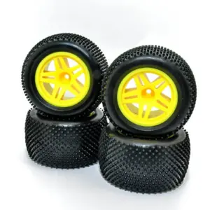 Hobao Hyper Tt Truck Tyres Mounted Yellow Wheel (4pcs) – view 2
