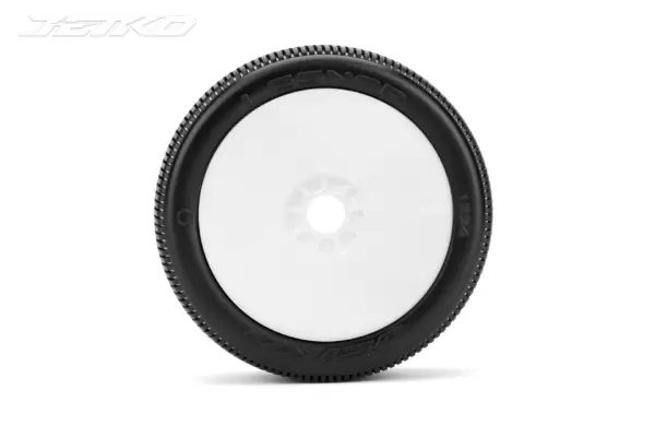 Jetko Lesnar Soft 1:8 Buggy Pre-Glued White Revo Rims (2) – view 2