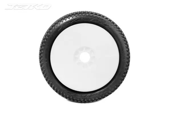 Jetko J Zero Ultra Soft 1:8 Buggy Tyres White Wheels (2)