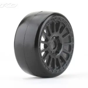Jetko Buster Super Soft Belted 1:8 Gt Pre-Glued Black Claw Rims (2)