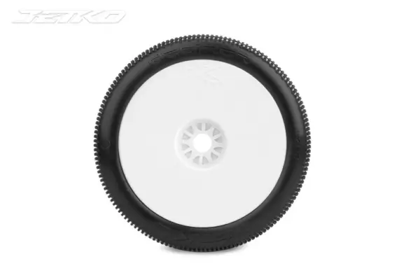 Jetko Desirer Super Soft 1:8 Truggy Pre-Glued on White Rims (2) – view 2