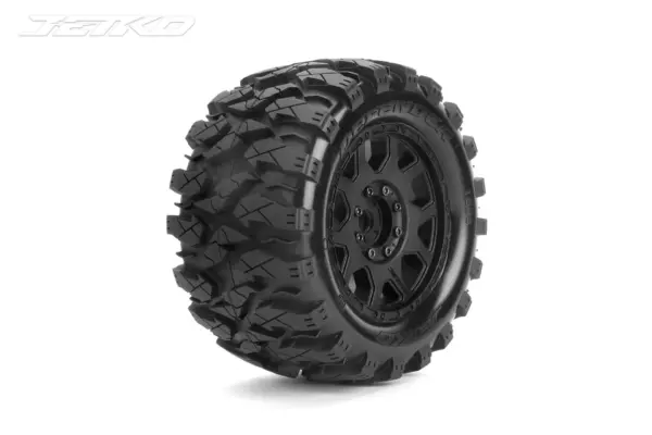 Jetko Ex Tyre Mt Defender Belted 3.8 17mm-12mm Black Wheel"