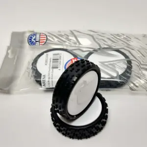 Jetko Arena 1:10 Buggy 2.2 Front Tyres 2wd Pre Mount White Wheel Soft