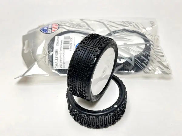 Jetko Challenger 1:10 Buggy 2.2 Front Tyres 4wd Pre Mount Soft (2)