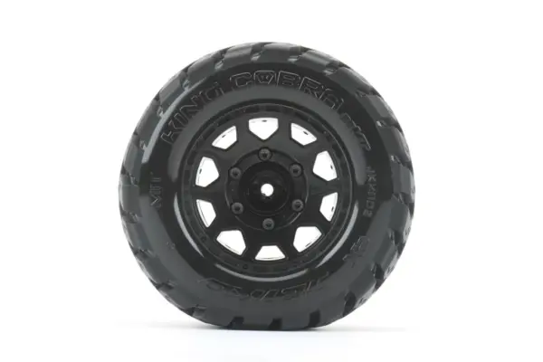 Jetko Ex Tyre Mt King Cobra Black Wheel 2.8 Hex 12-14-17mm (2)"