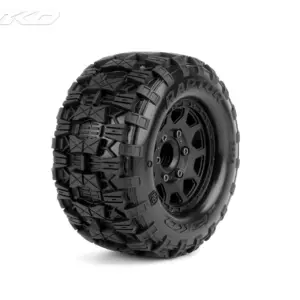 Jetko Ex Tyre Mt Raptor Black Wheel 2.8 Hex 12-14-17mm (2)"