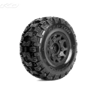 Jetko Ex Belted Tyre Raptor Sc Black Wheel Hex 12-14-17mm (2)