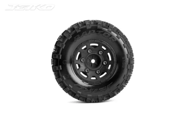 Jetko Ex Belted Tyre Raptor Sc Black Wheel Hex 12-14-17mm (2)